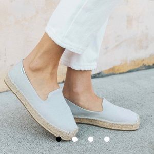 Soludos Canvas Platform Smoking Slipper